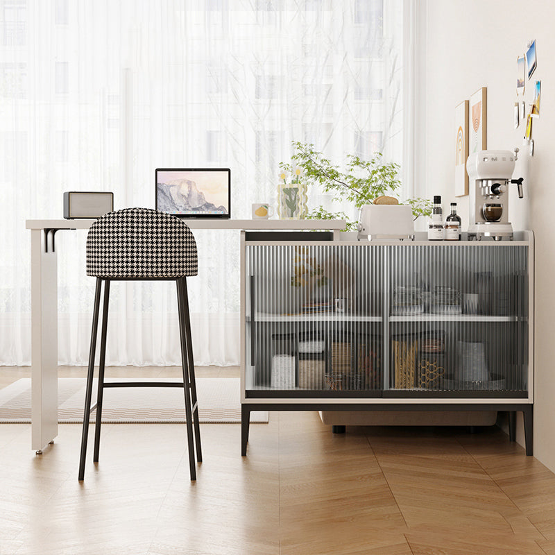 Table de tabouret de bar rectangulaire en bois Modem & Contemporary pour le salon