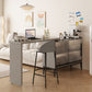 Table de tabouret de bar rectangulaire en bois Modem & Contemporary pour le salon