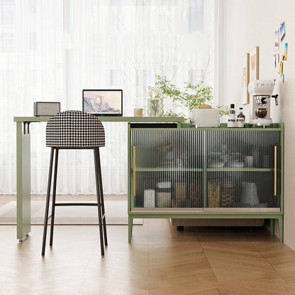 Table de tabouret de bar rectangulaire en bois Modem & Contemporary pour le salon