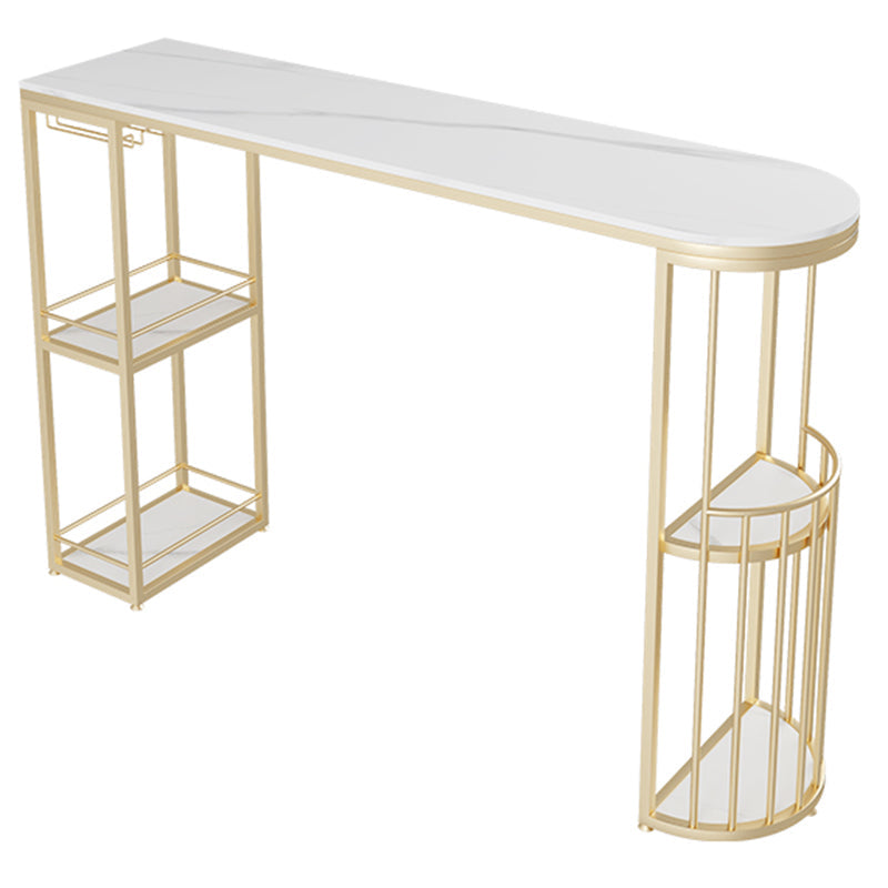 Glam Style Stone Specialty Bar Stool Table Table for Living Room
