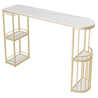 Glam Style Stone Specialty Bar Stool Table Table for Living Room