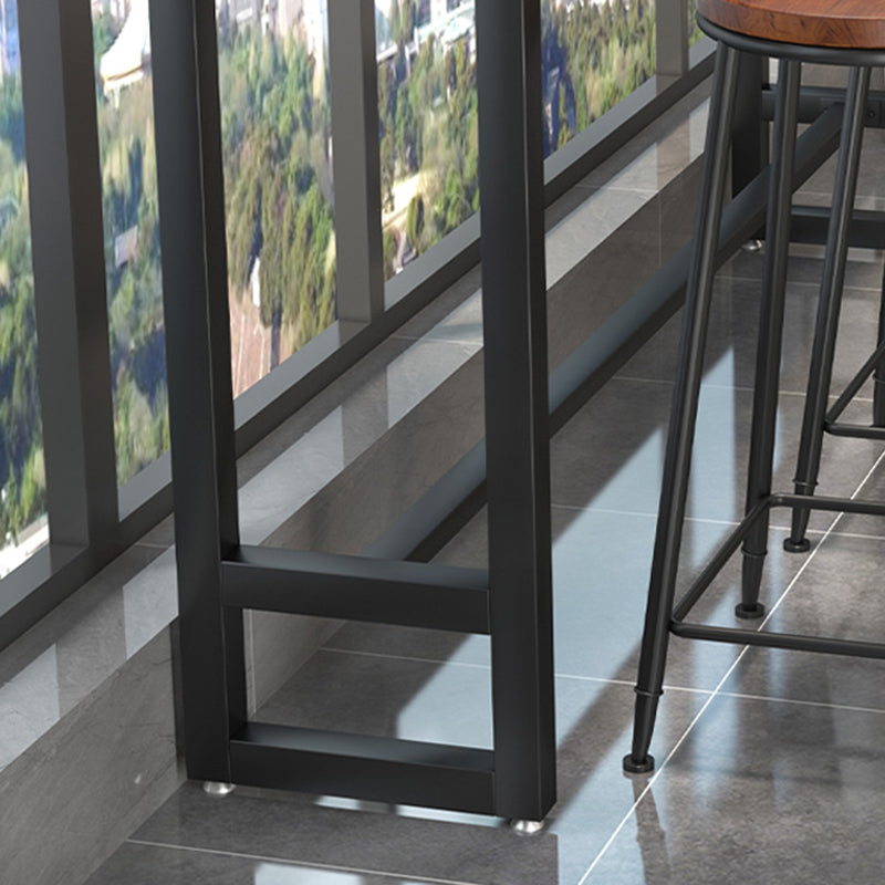 Tavolo da sgabello da barregangole in legno massiccio contemporaneo per soggiorno