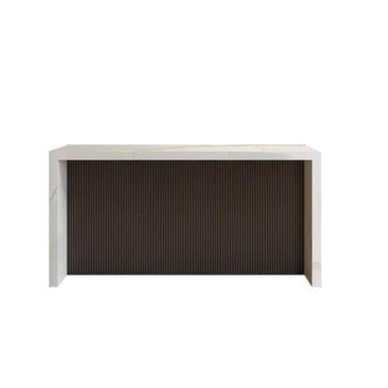 Modern Rectangle Stone Bar Dining Table Table for Living Room White Without Chairs Clearhalo 'Bar Furniture' 'Bar Tables' 'bar_tables' 'furn' 'furn_bar_tables' 'Furniture' 'Kitchen & Dining Furniture' 7637624