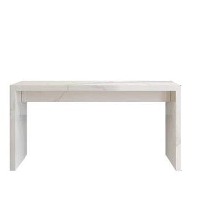 Modern Rectangle Stone Bar Dining Table Table for Living Room Gloss White Without Chairs Clearhalo 'Bar Furniture' 'Bar Tables' 'bar_tables' 'furn' 'furn_bar_tables' 'Furniture' 'Kitchen & Dining Furniture' 7637625