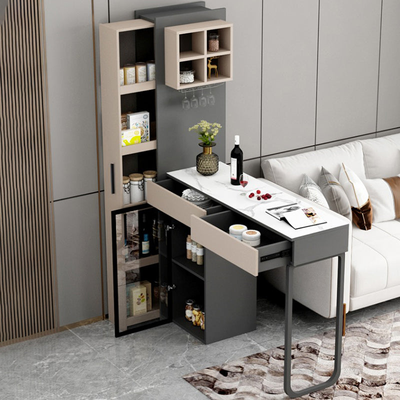 Tavolo da pranzo di rettangolo di pietra in pietra moderna per soggiorno