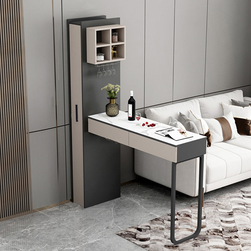 Tavolo da pranzo di rettangolo di pietra in pietra moderna per soggiorno