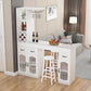 Contemporary Stone Rectangle Bar Height Table for Living Room Clearhalo 'Bar Furniture' 'Bar Tables' 'bar_tables' 'furn' 'furn_bar_tables' 'Furniture' 'Kitchen & Dining Furniture' 7637689