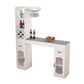 Contemporary Stone Rectangle Bar Height Table for Living Room Clearhalo 'Bar Furniture' 'Bar Tables' 'bar_tables' 'furn' 'furn_bar_tables' 'Furniture' 'Kitchen & Dining Furniture' 7637693
