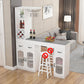Contemporary Stone Rectangle Bar Height Table for Living Room White-Gray Without Chairs Clearhalo 'Bar Furniture' 'Bar Tables' 'bar_tables' 'furn' 'furn_bar_tables' 'Furniture' 'Kitchen & Dining Furniture' 7637694