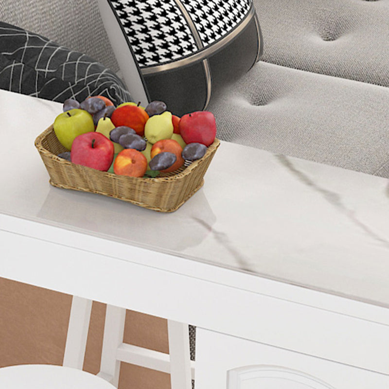 Contemporary Stone Rectangle Bar Height Table for Living Room Clearhalo 'Bar Furniture' 'Bar Tables' 'bar_tables' 'furn' 'furn_bar_tables' 'Furniture' 'Kitchen & Dining Furniture' 7637697