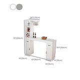 Tavolo da barra del rettangolo di pietra contemporanea per soggiorno