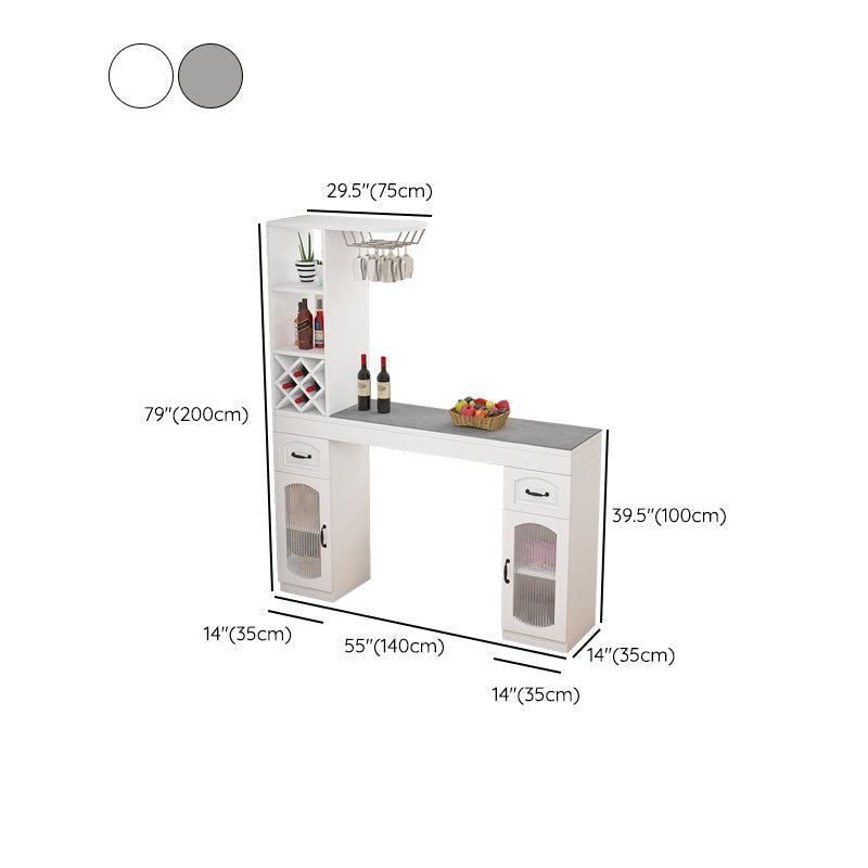 Contemporary Stone Rectangle Bar Height Table for Living Room Clearhalo 'Bar Furniture' 'Bar Tables' 'bar_tables' 'furn' 'furn_bar_tables' 'Furniture' 'Kitchen & Dining Furniture' 7637706