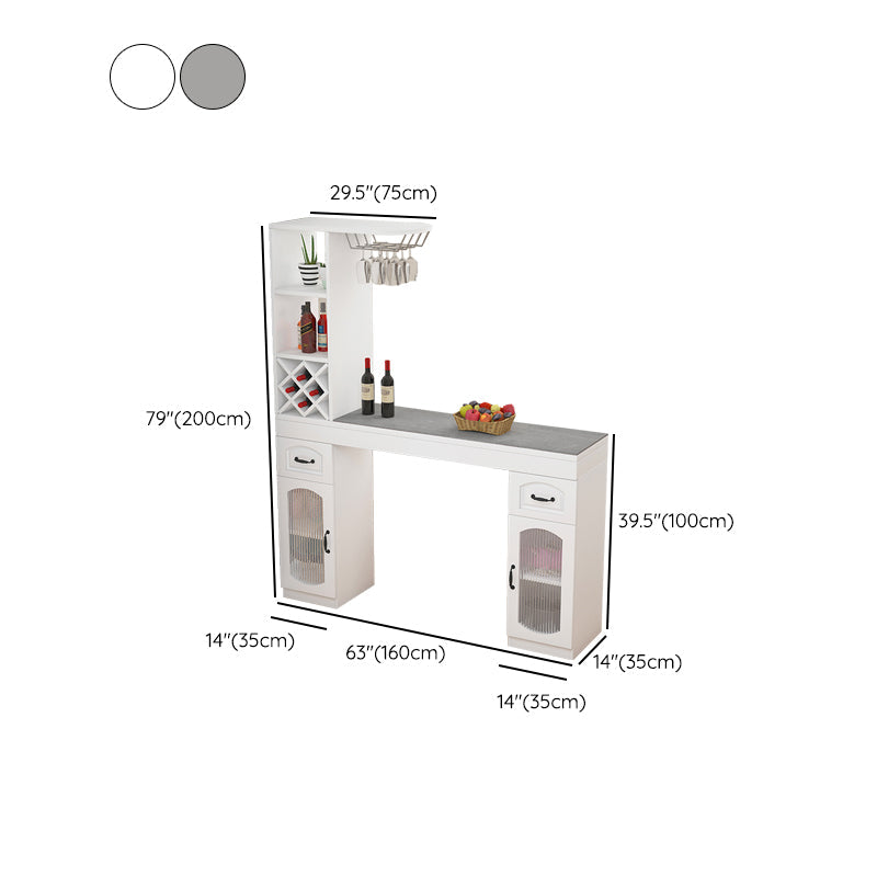 Contemporary Stone Rectangle Bar Height Table for Living Room Clearhalo 'Bar Furniture' 'Bar Tables' 'bar_tables' 'furn' 'furn_bar_tables' 'Furniture' 'Kitchen & Dining Furniture' 7637707