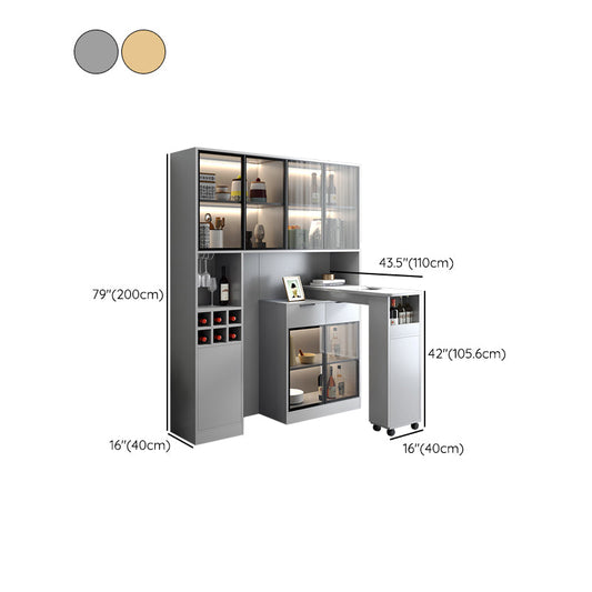 Hedendaagse stijl Stone Rechthoek Bar Hoogte Tafel voor woonkamer