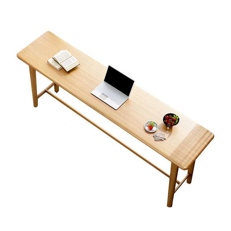 Eigentijdse bar-eettafel voor binnen, rechthoekig houten aanrechttafel