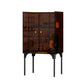 Moderno soggiorno acrilico cabinet di sideboard di credone largo 15 pollici