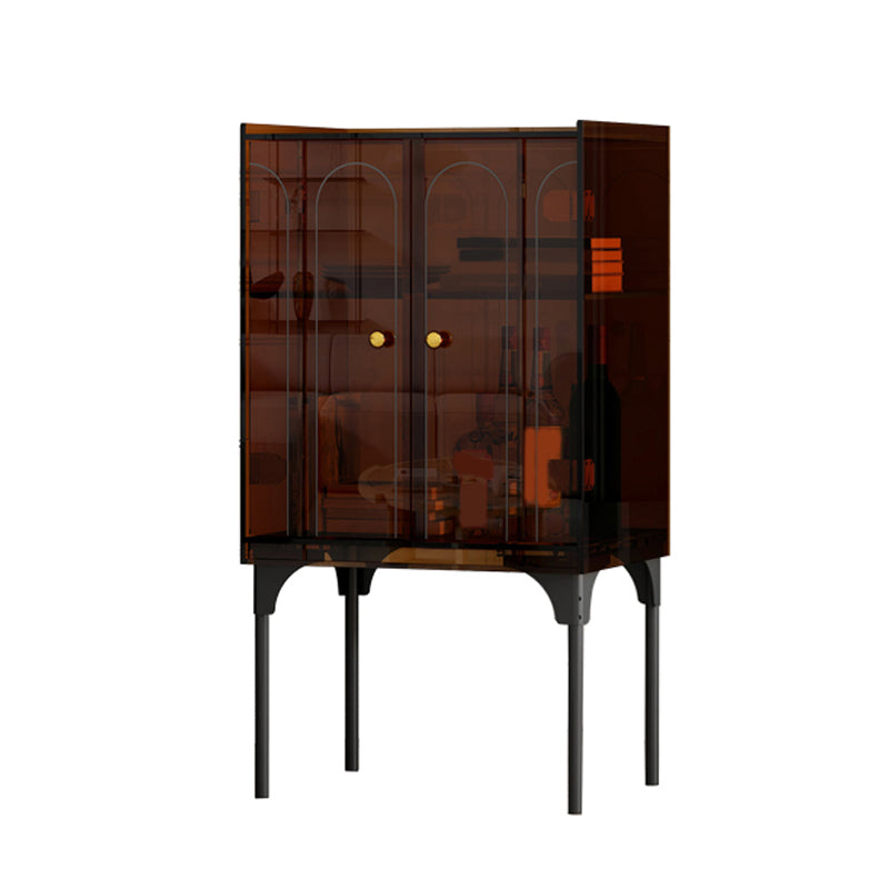 Moderno soggiorno acrilico cabinet di sideboard di credone largo 15 pollici
