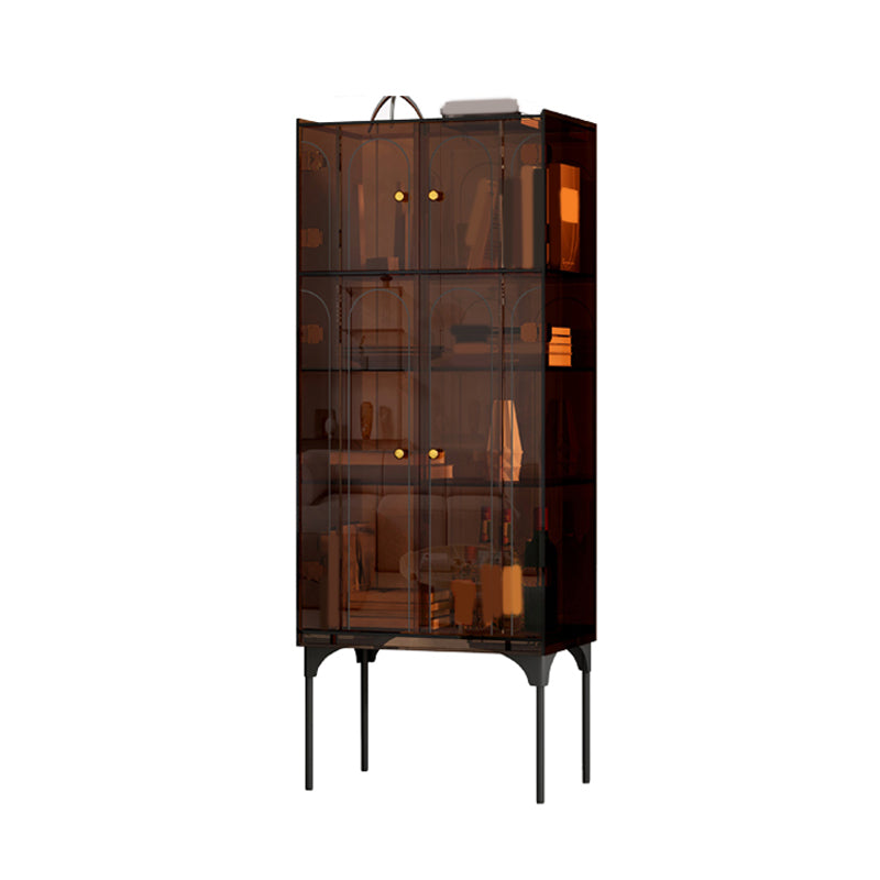 Moderno soggiorno acrilico cabinet di sideboard di credone largo 15 pollici