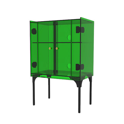 Moderno soggiorno acrilico cabinet di sideboard di credone largo 15 pollici