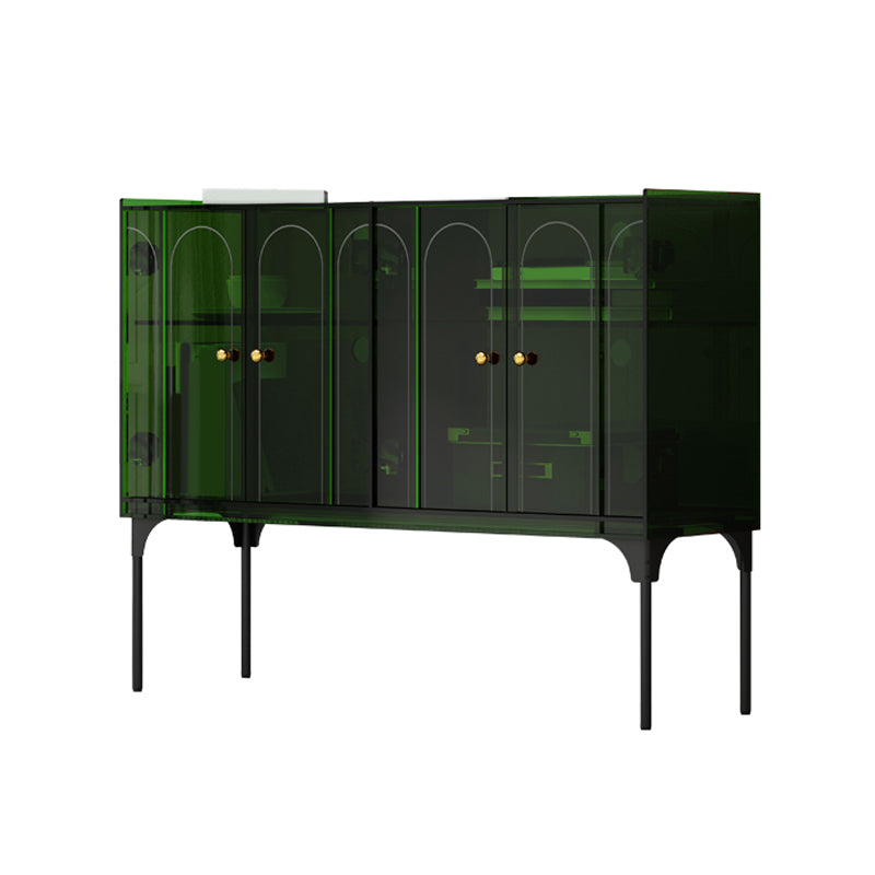 Moderno soggiorno acrilico cabinet di sideboard di credone largo 15 pollici