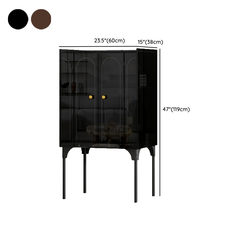 Moderno soggiorno acrilico cabinet di sideboard di credone largo 15 pollici