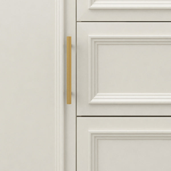 Contemporary White Buffet Sideboard Solid Wood Sideboard Cabinet with Drawers and Doors Clearhalo 'buffet_sideboard' 'Buffets & Sideboards' 'furn' 'furn_buffet_sideboard' 'Furniture' 'Kitchen & Dining Furniture' 7637844