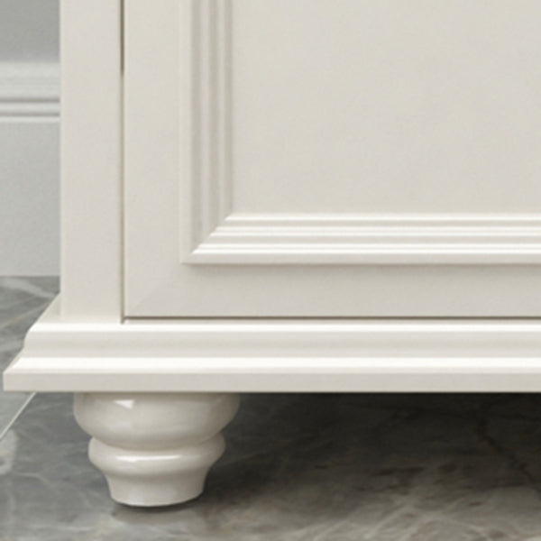 Contemporary White Buffet Sideboard Solid Wood Sideboard Cabinet with Drawers and Doors Clearhalo 'buffet_sideboard' 'Buffets & Sideboards' 'furn' 'furn_buffet_sideboard' 'Furniture' 'Kitchen & Dining Furniture' 7637845