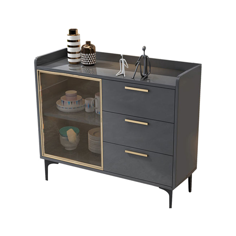 Cabinets Storage Modern Buffet Stand Engineered Wood Buffet Sideboard Clearhalo 'buffet_sideboard' 'Buffets & Sideboards' 'furn' 'furn_buffet_sideboard' 'Furniture' 'Kitchen & Dining Furniture' 7637925