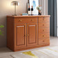 Cabinets Storage Glam Credenza Solid Wood Buffet Sideboard with Drawers