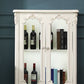 Portes en verre de support d'affichage traditionnel armoire de rangement en pin pour salle à manger