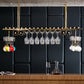 Glam Style Metal Hanging Wine Rack Kit in Gold, 59" x 13.8" x 13.4" Clearhalo 'furn' 'furn_wine_racks' 'Furniture' 'Kitchen & Dining Furniture' 'Wine Racks' 'wine_racks' 7638047