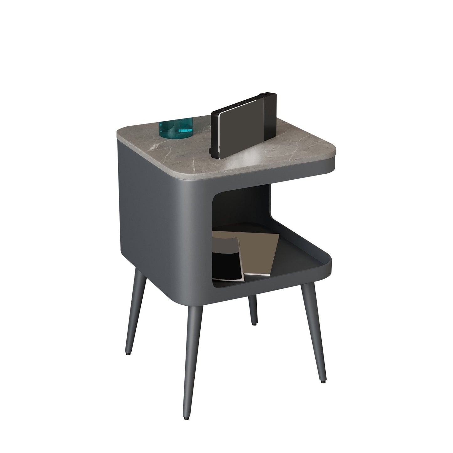 寝室のためのオープンストレージナイトスタンドコンテンポラリーベッドナイトスタンド