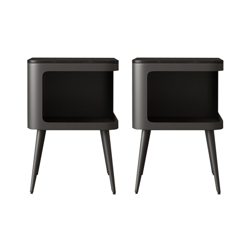 寝室のためのオープンストレージナイトスタンドコンテンポラリーベッドナイトスタンド