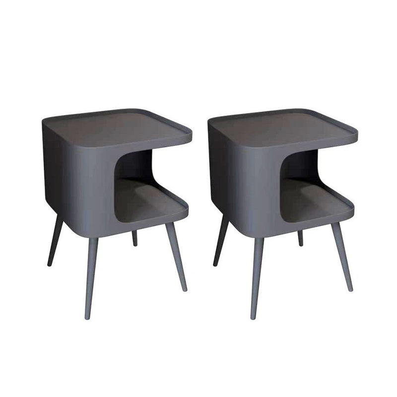 寝室のためのオープンストレージナイトスタンドコンテンポラリーベッドナイトスタンド