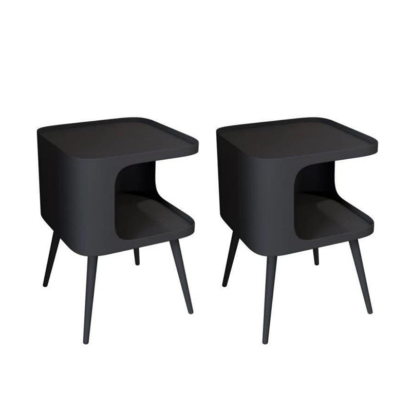 寝室のためのオープンストレージナイトスタンドコンテンポラリーベッドナイトスタンド