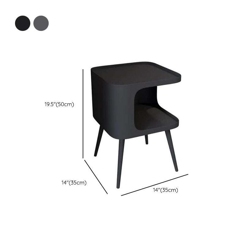 寝室のためのオープンストレージナイトスタンドコンテンポラリーベッドナイトスタンド