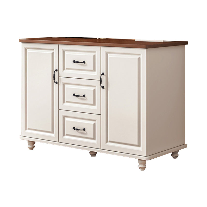 Modern Storage Chest Dresser Wood Dresser Storage Chest for Bedroom 39"L x 16"W x 29"H Walnut White Clearhalo 'Bedroom Furniture' 'Dressers & Chests' 'dressers_chests' 'furn' 'furn_dressers_chests' 'Furniture' 7638391