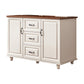 Modern Storage Chest Dresser Wood Dresser Storage Chest for Bedroom 47"L x 16"W x 29"H Walnut White Clearhalo 'Bedroom Furniture' 'Dressers & Chests' 'dressers_chests' 'furn' 'furn_dressers_chests' 'Furniture' 7638397