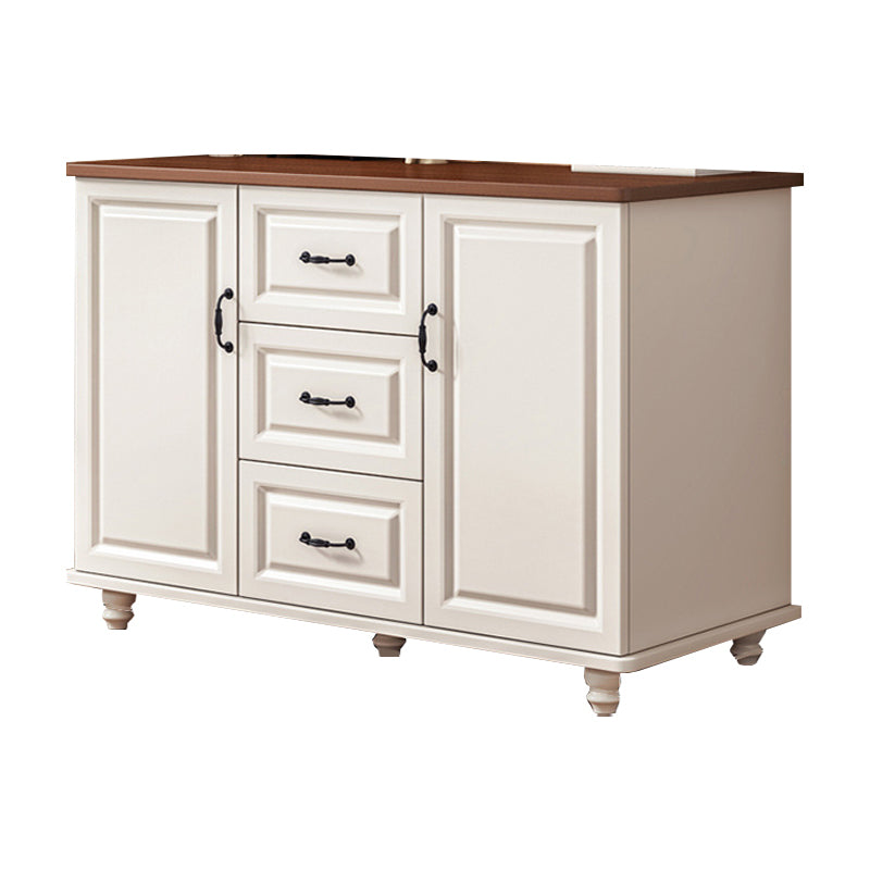Modern Storage Chest Dresser Wood Dresser Storage Chest for Bedroom 47"L x 16"W x 29"H Walnut White Clearhalo 'Bedroom Furniture' 'Dressers & Chests' 'dressers_chests' 'furn' 'furn_dressers_chests' 'Furniture' 7638397