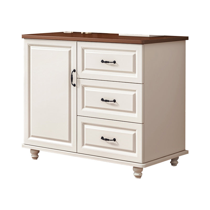 Modern Storage Chest Dresser Wood Dresser Storage Chest for Bedroom 31"L x 16"W x 29"H Walnut White Clearhalo 'Bedroom Furniture' 'Dressers & Chests' 'dressers_chests' 'furn' 'furn_dressers_chests' 'Furniture' 7638404