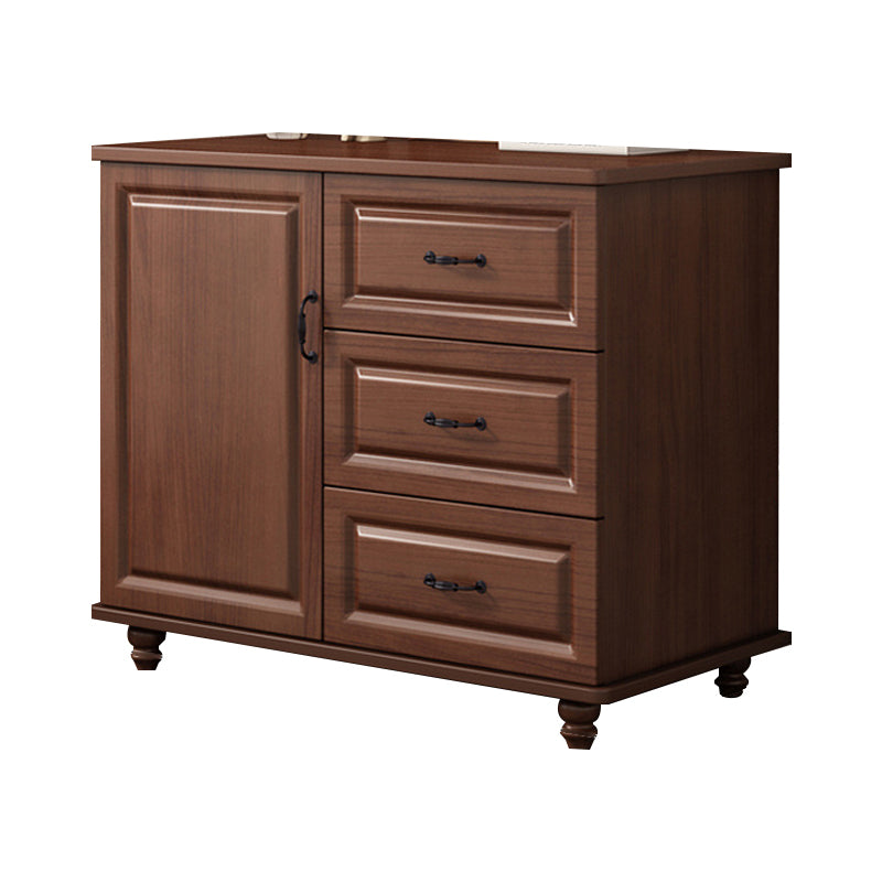 Modern Storage Chest Dresser Wood Dresser Storage Chest for Bedroom 31"L x 16"W x 29"H Nut-Brown Clearhalo 'Bedroom Furniture' 'Dressers & Chests' 'dressers_chests' 'furn' 'furn_dressers_chests' 'Furniture' 7638405