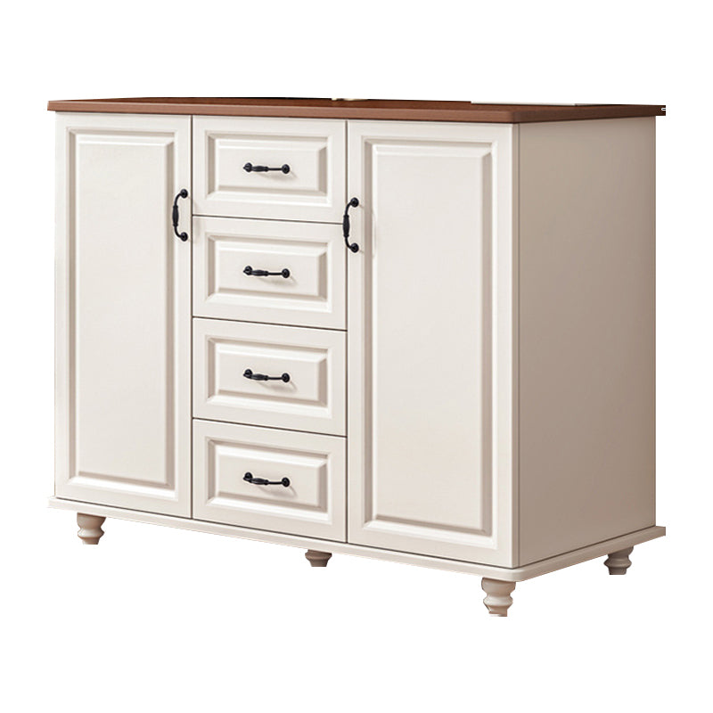 Modern Storage Chest Dresser Wood Dresser Storage Chest for Bedroom 47"L x 16"W x 35"H Walnut White Clearhalo 'Bedroom Furniture' 'Dressers & Chests' 'dressers_chests' 'furn' 'furn_dressers_chests' 'Furniture' 7638407