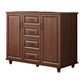 Modern Storage Chest Dresser Wood Dresser Storage Chest for Bedroom 47"L x 16"W x 35"H Nut-Brown Clearhalo 'Bedroom Furniture' 'Dressers & Chests' 'dressers_chests' 'furn' 'furn_dressers_chests' 'Furniture' 7638408