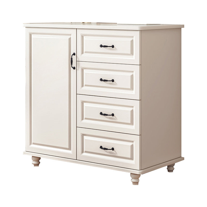 Modern Storage Chest Dresser Wood Dresser Storage Chest for Bedroom 31"L x 16"W x 35"H White Clearhalo 'Bedroom Furniture' 'Dressers & Chests' 'dressers_chests' 'furn' 'furn_dressers_chests' 'Furniture' 7638409