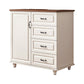 Modern Storage Chest Dresser Wood Dresser Storage Chest for Bedroom 31"L x 16"W x 35"H Walnut White Clearhalo 'Bedroom Furniture' 'Dressers & Chests' 'dressers_chests' 'furn' 'furn_dressers_chests' 'Furniture' 7638410