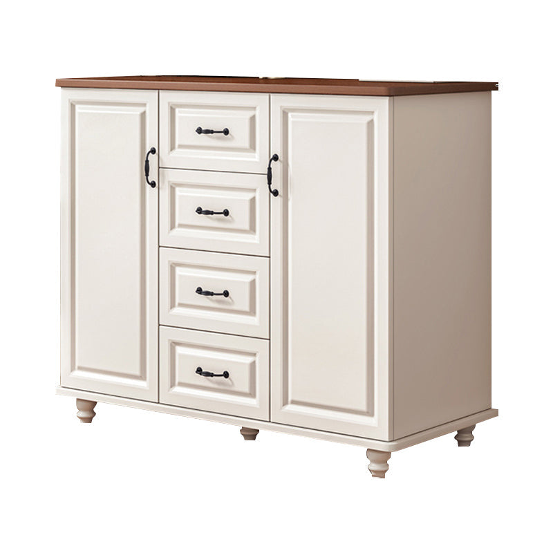 Modern Storage Chest Dresser Wood Dresser Storage Chest for Bedroom 39"L x 16"W x 35"H Walnut White Clearhalo 'Bedroom Furniture' 'Dressers & Chests' 'dressers_chests' 'furn' 'furn_dressers_chests' 'Furniture' 7638413