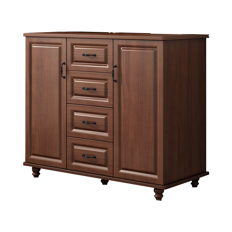 Modern Storage Chest Dresser Wood Dresser Storage Chest for Bedroom 39"L x 16"W x 35"H Nut-Brown Clearhalo 'Bedroom Furniture' 'Dressers & Chests' 'dressers_chests' 'furn' 'furn_dressers_chests' 'Furniture' 7638414
