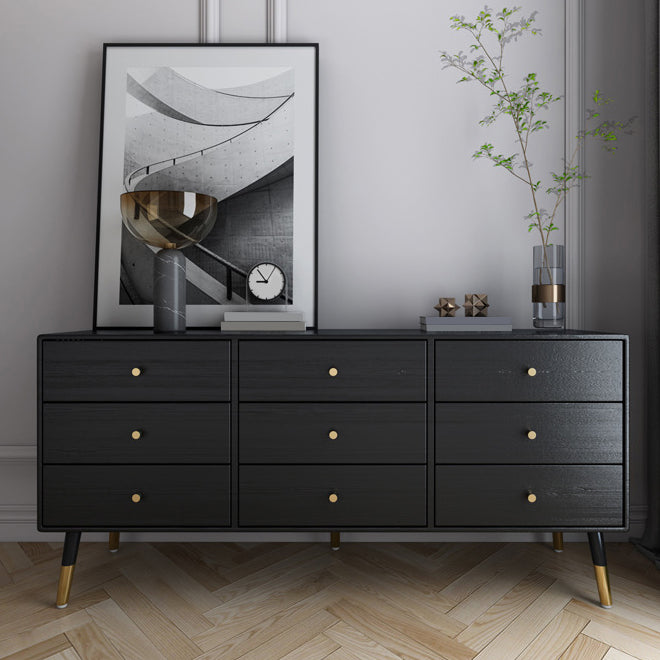 Glam Storage Chest Dresser Horizontal Storage Chest with Drawers Clearhalo 'Bedroom Furniture' 'Dressers & Chests' 'dressers_chests' 'furn' 'furn_dressers_chests' 'Furniture' 7638425