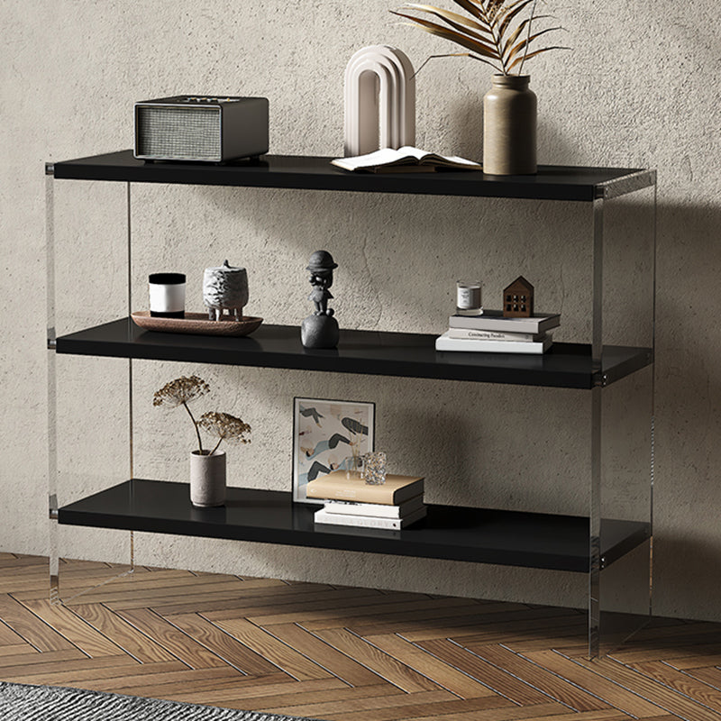 Rectangle Shape Contemporary Console Table Black/White Console Sofa Table Clearhalo 'Console Tables' 'console_tables' 'Entry & Mudroom Furniture' 'furn' 'furn_console_tables' 'Furniture' 7638606