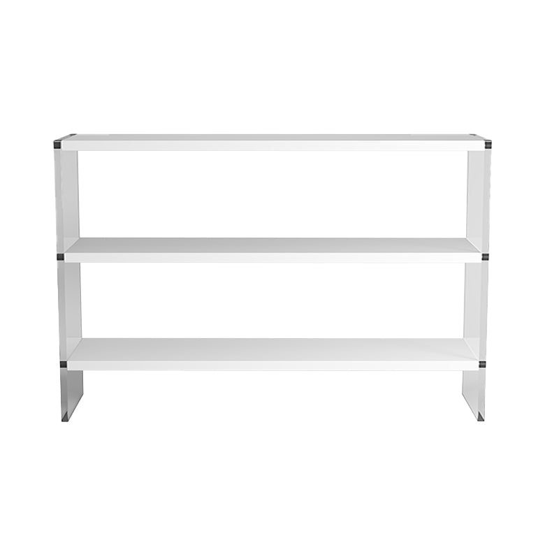 Rectangle Shape Contemporary Console Table Black/White Console Sofa Table 47"L x 12"W x 31"H White Clearhalo 'Console Tables' 'console_tables' 'Entry & Mudroom Furniture' 'furn' 'furn_console_tables' 'Furniture' 7638611